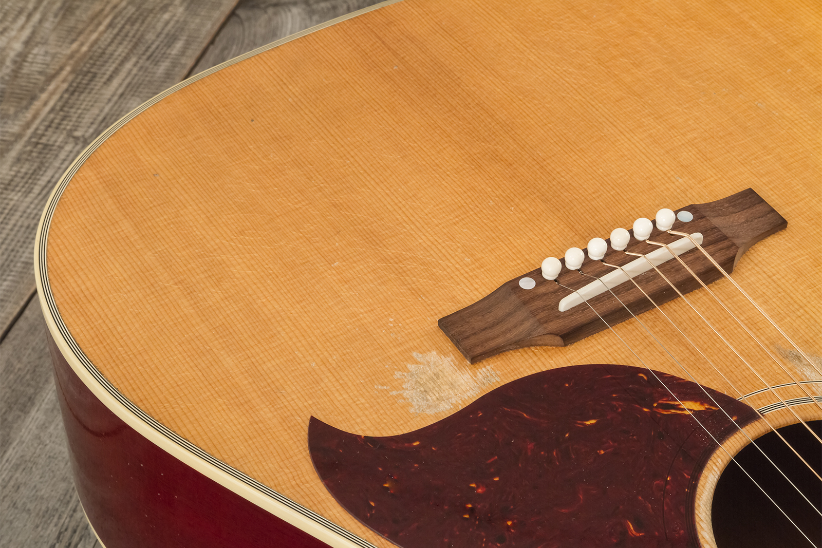 Gibson Custom Shop Country Western 1963 Dreadnought Epicea Acajou Rw - Murphy Lab Heavy Aged Smoked Natural - Folk gitaar - Variation 7