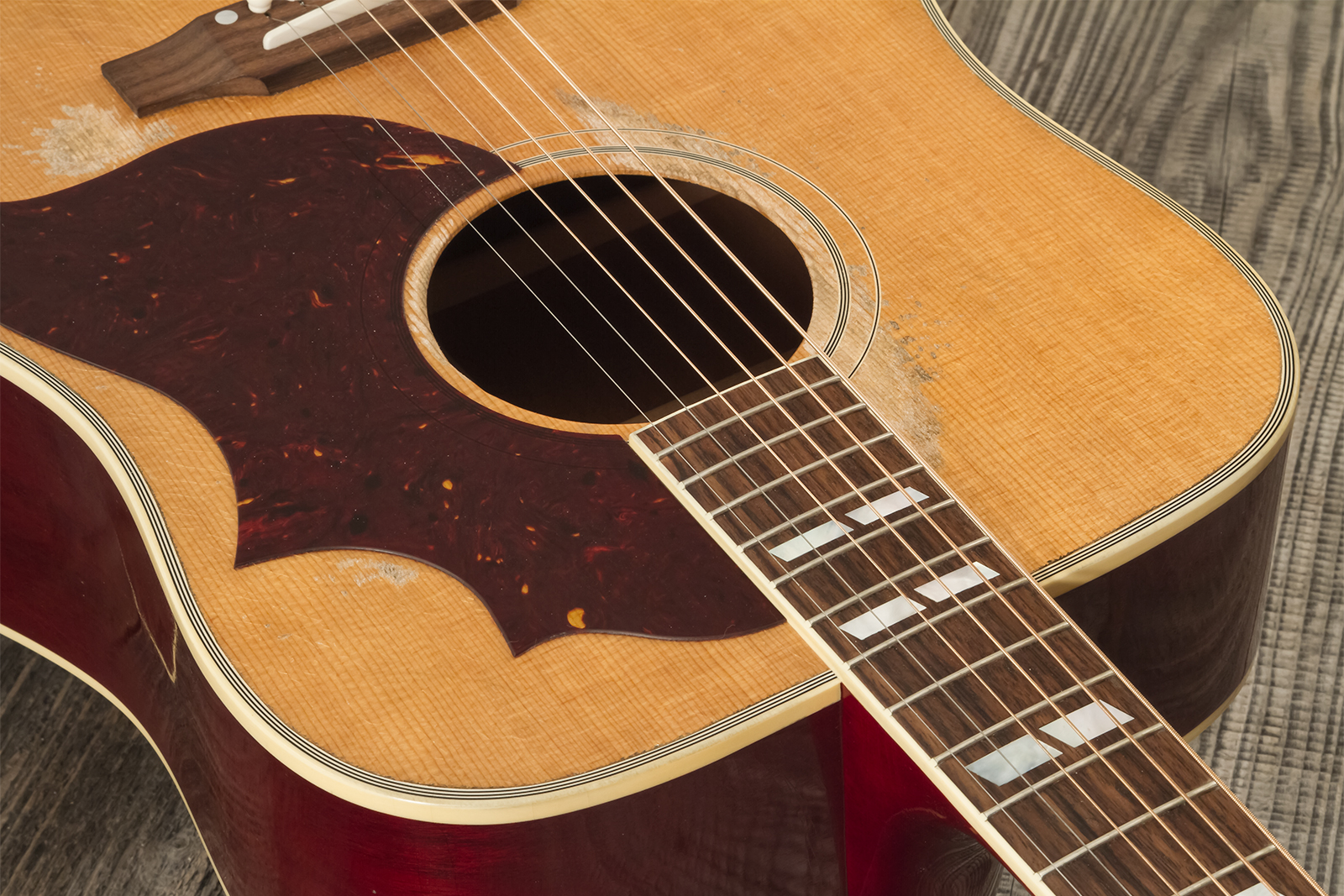 Gibson Custom Shop Country Western 1963 Dreadnought Epicea Acajou Rw - Murphy Lab Heavy Aged Smoked Natural - Folk gitaar - Variation 8
