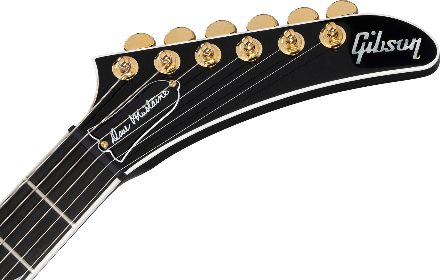 Gibson Custom Shop Dave Mustaine Flying V Exp Ltd Signature 2h Ht Eb - Red Amber Burst - Metalen elektrische gitaar - Variation 5