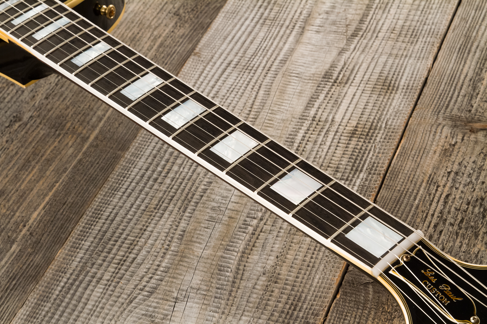 Gibson Custom Shop Eric Clapton Les Paul Custom 1958 Signature 2h Ht Eb #ec027 - Murphy Lab Ebony - Enkel gesneden elektrische gitaar - Variation 19