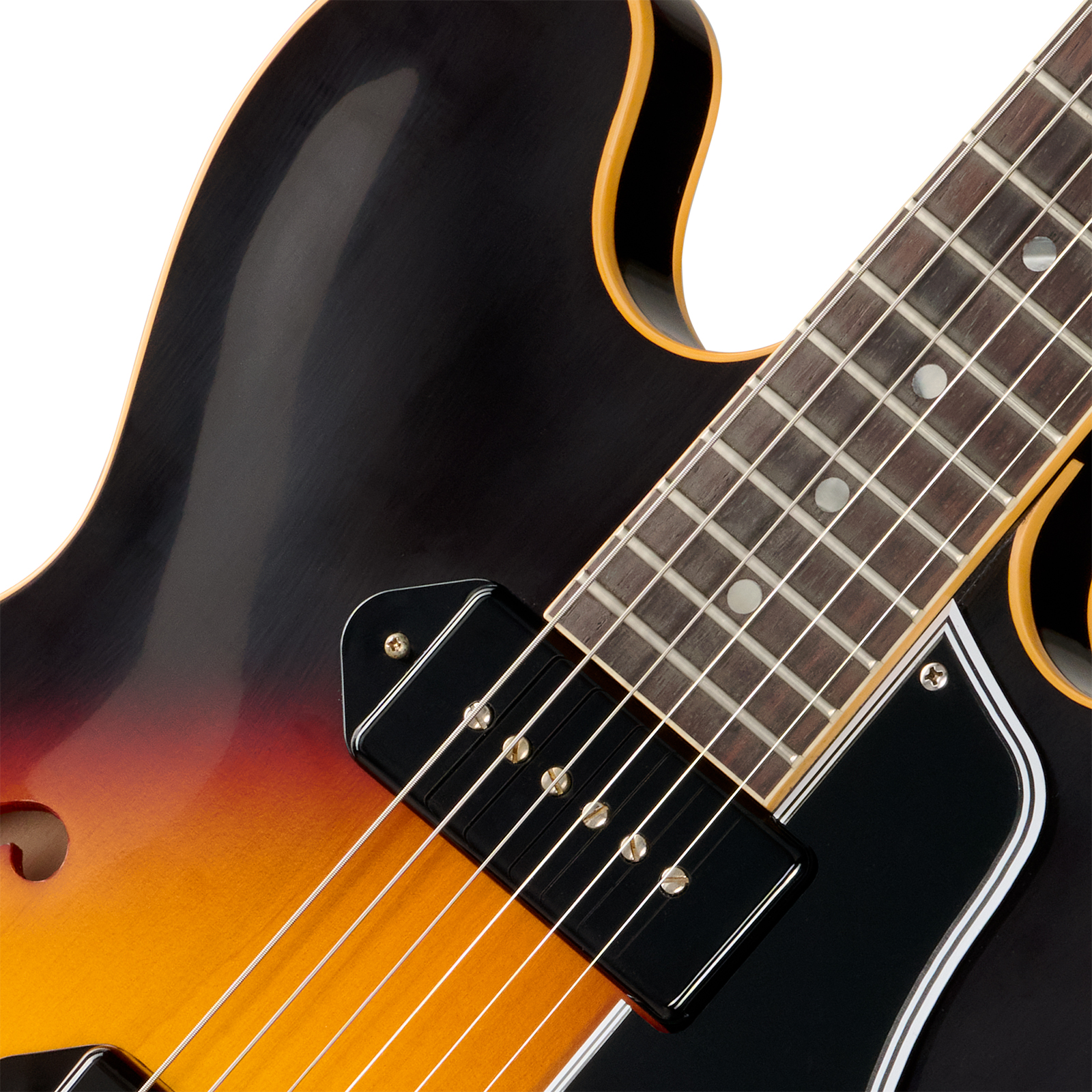 Gibson Custom Shop Es330 1959 Reissue Historic 2s P90 Ht Rw - Vintage Burst (vos Hardware) - Semi hollow elektriche gitaar - Variation 2