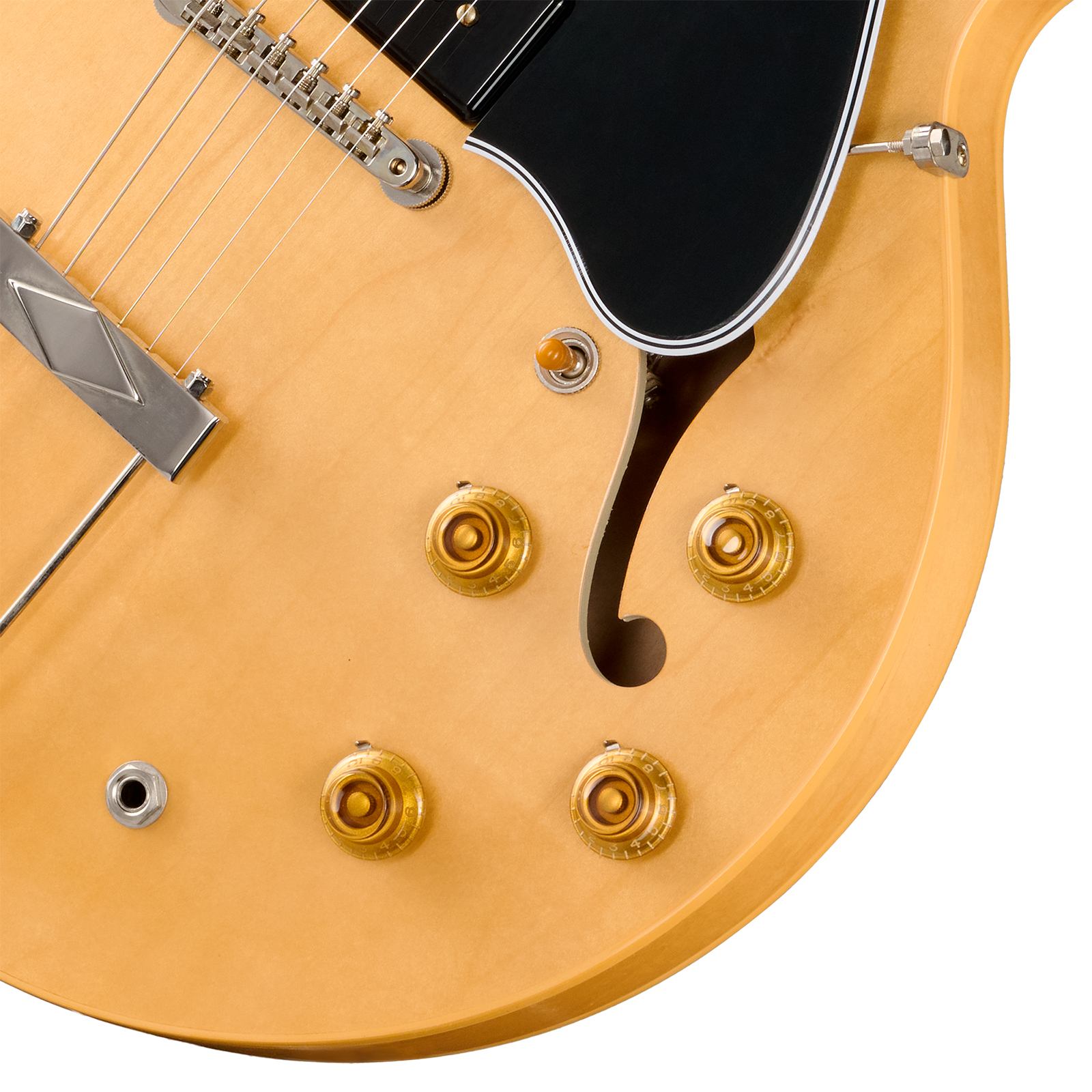 Gibson Custom Shop Es330 1959 Reissue Historic 2s P90 Ht Rw - Vintage Natural (vos Hardware) - Semi hollow elektriche gitaar - Variation 3
