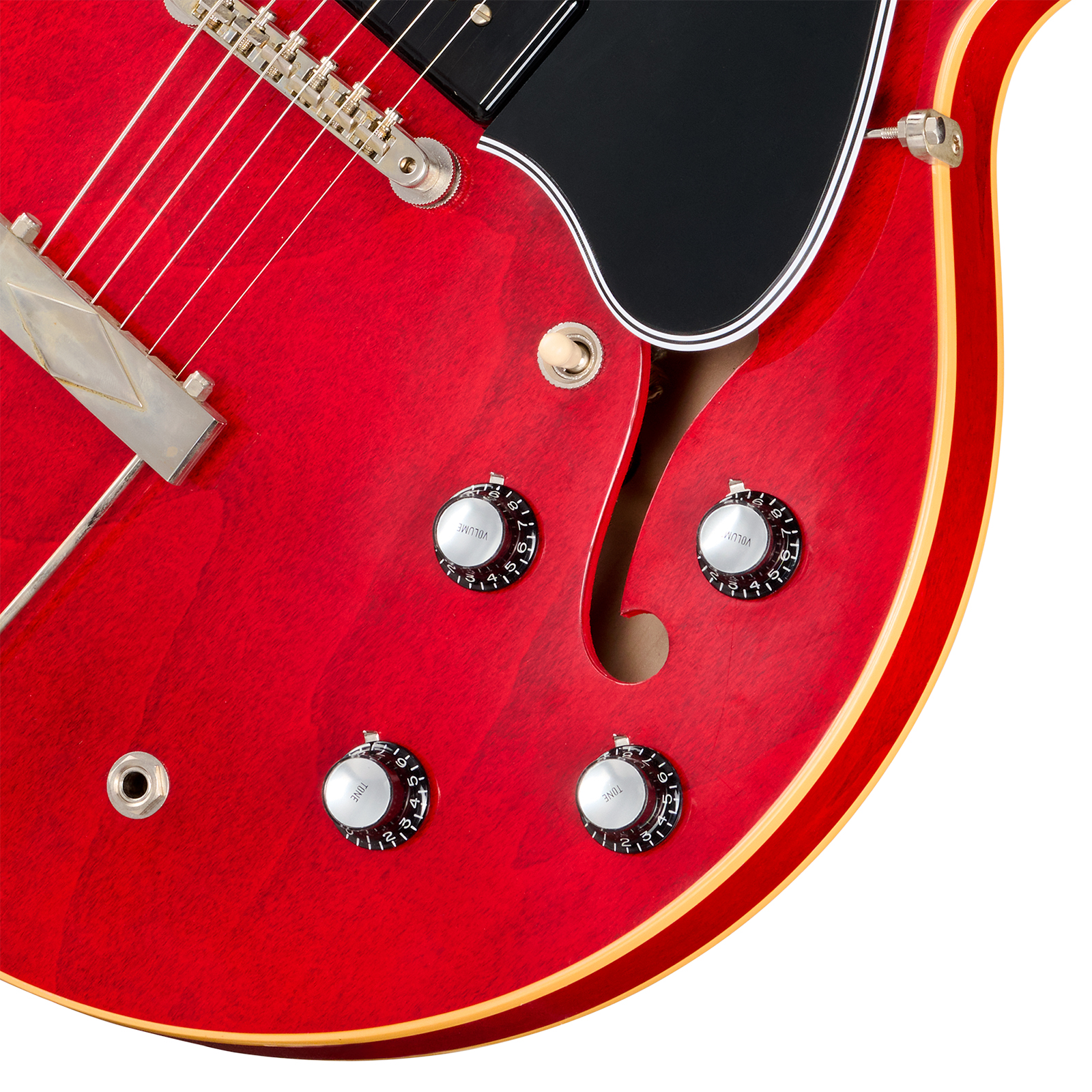 Gibson Custom Shop Es330 1962 Reissue Historic 2s P90 Ht Rw - Sixties Cherry - Semi hollow elektriche gitaar - Variation 3