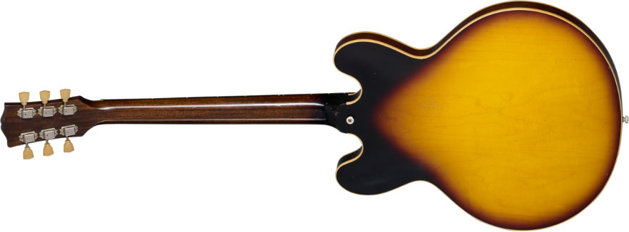 Gibson Custom Shop Es335 1958 Reissue Ltd 2h Ht Rw - Murphy Lab Heavy Aged Faded Tobacco Burst - Semi hollow elektriche gitaar - Variation 1