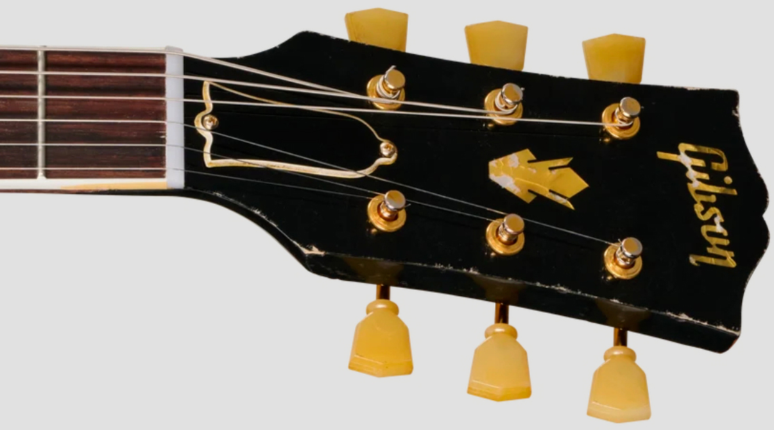 Gibson Custom Shop Es345 Reissue 1959 Bigsby 2h Trem Eb - Murphy Lab Heavy Aged Ebony - Semi hollow elektriche gitaar - Variation 5