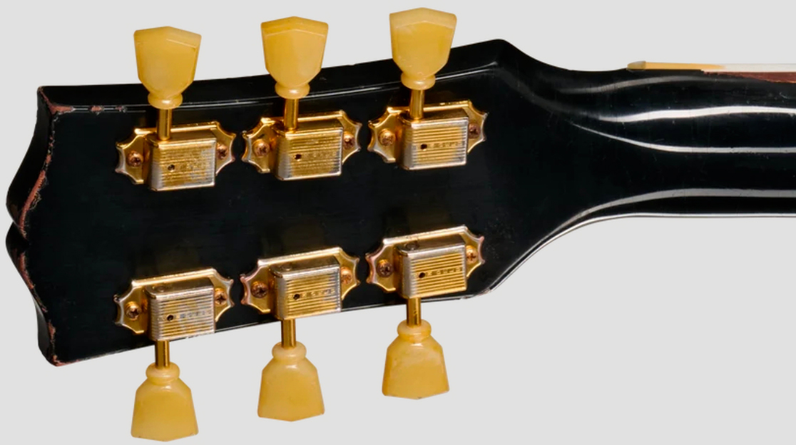 Gibson Custom Shop Es345 Reissue 1959 Bigsby 2h Trem Eb - Murphy Lab Heavy Aged Ebony - Semi hollow elektriche gitaar - Variation 6