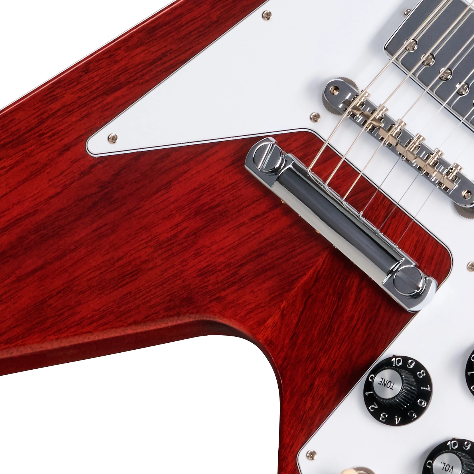 Gibson Custom Shop Flying V 1971 Reissue 2h Ht Rw - Medallion Cherry - Retro-rock elektrische gitaar - Variation 2