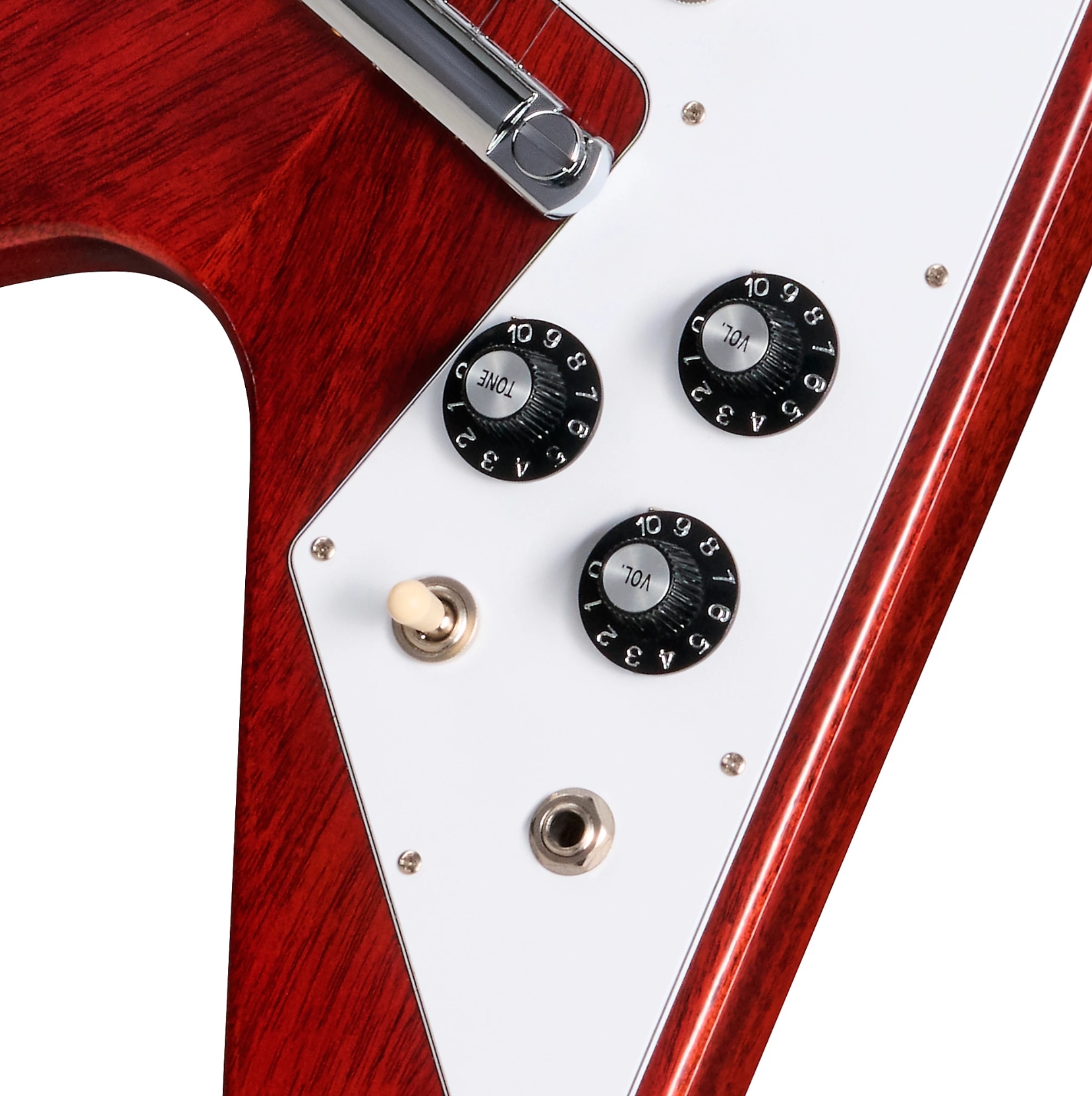 Gibson Custom Shop Flying V 1971 Reissue 2h Ht Rw - Medallion Cherry - Retro-rock elektrische gitaar - Variation 3