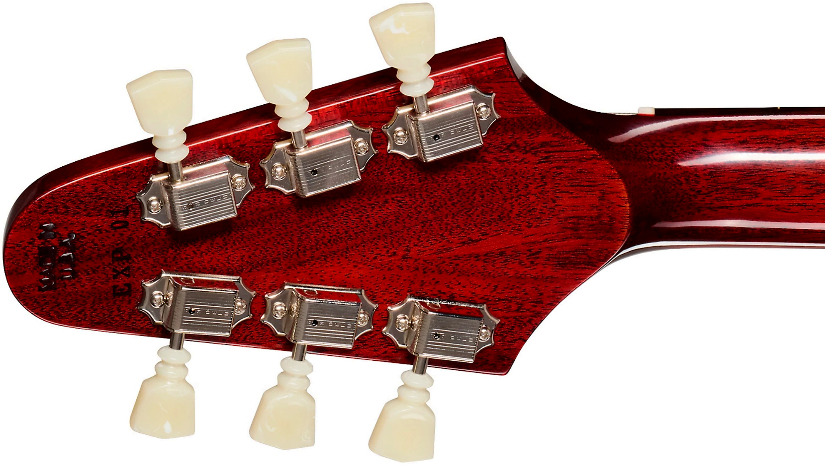 Gibson Custom Shop Flying V 1971 Reissue 2h Ht Rw - Medallion Cherry - Retro-rock elektrische gitaar - Variation 6