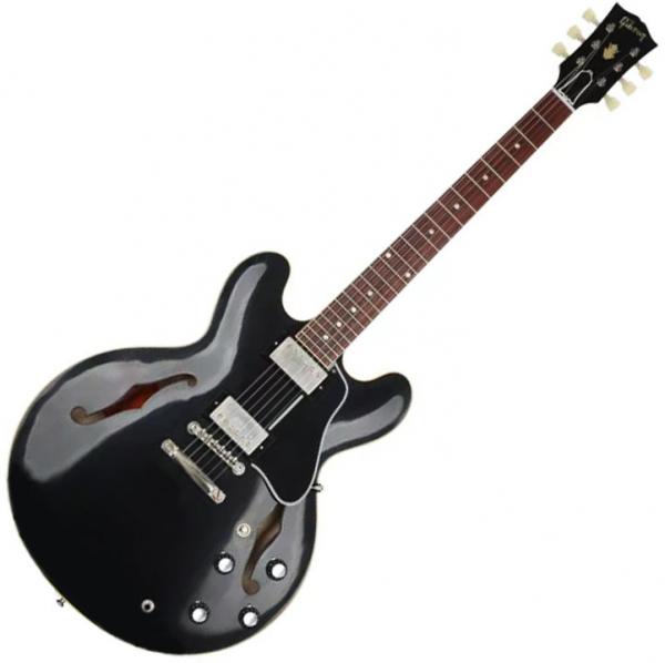 Semi hollow elektriche gitaar Gibson Custom Shop Historic 1961 ES-335 Reissue - Vos ebony