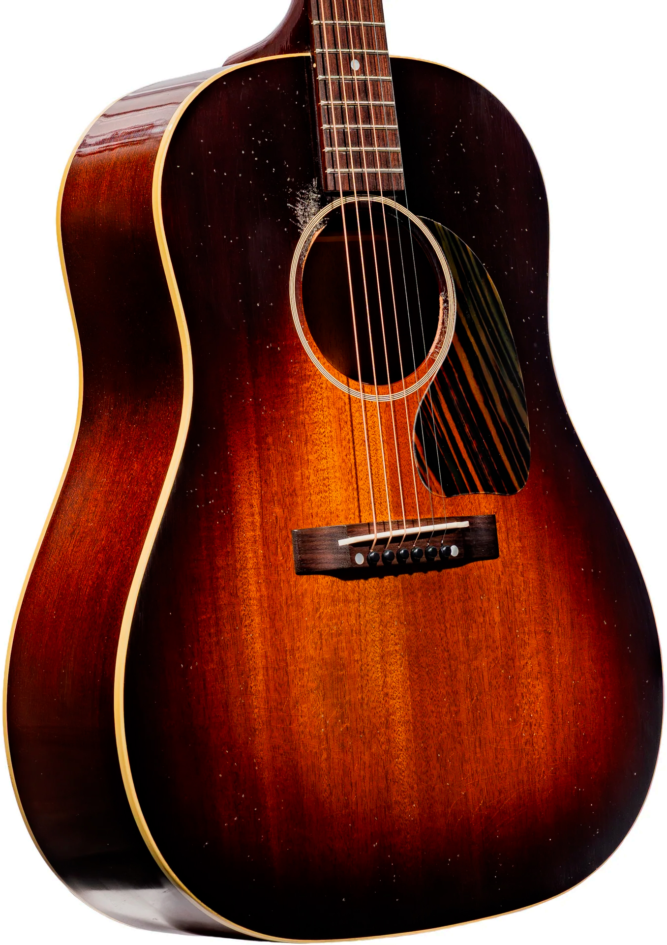 Gibson Custom Shop J45 1942 All Mahogany Greatest Hits Dreadnought Tout Acajou Rw - Murphy Lab Light Aged Vintage Sunburst - Folk gitaar - Variation 2