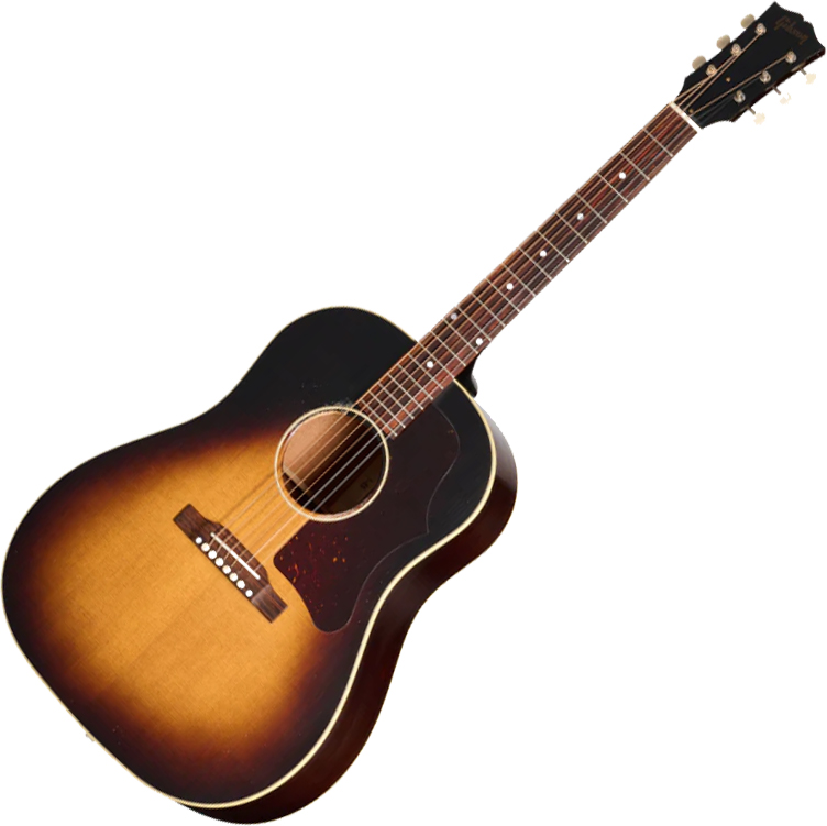 Gibson Custom Shop J45 1955 Dreadnought Epicea Acajou Rw - Murphy Lab Light Aged Vintage Sunburst - Folk gitaar - Variation 1