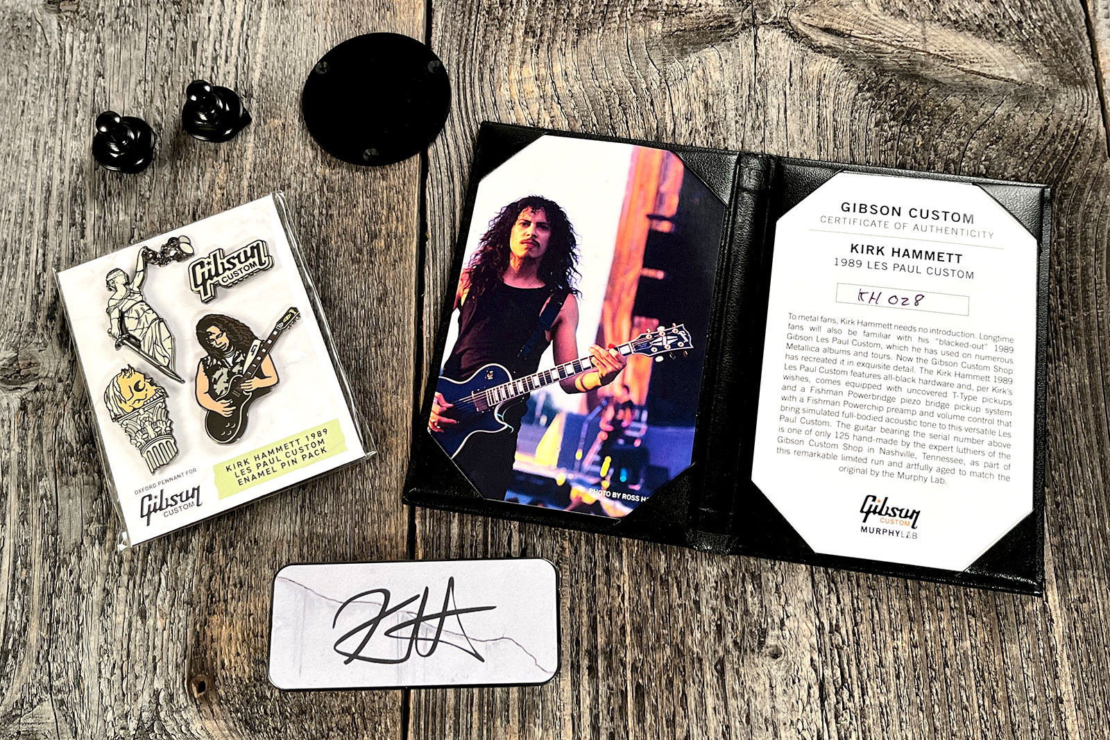 Gibson Custom Shop Kirk Hammett Les Paul Custom 1989 2h Ht Eb #kh28 - Murphy Lab Aged Ebony - Kenmerkende elektrische gitaar - Variation 10