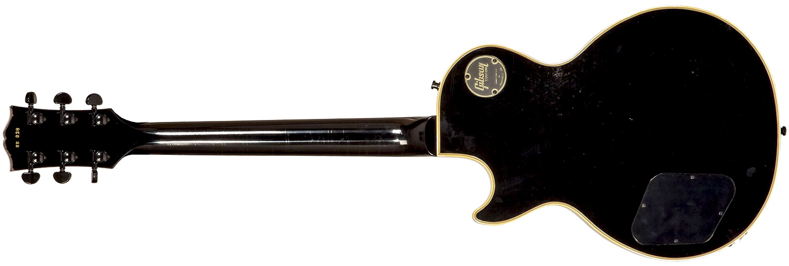 Gibson Custom Shop Kirk Hammett Les Paul Custom 1989 2h Ht Eb #kh28 - Murphy Lab Aged Ebony - Kenmerkende elektrische gitaar - Variation 1