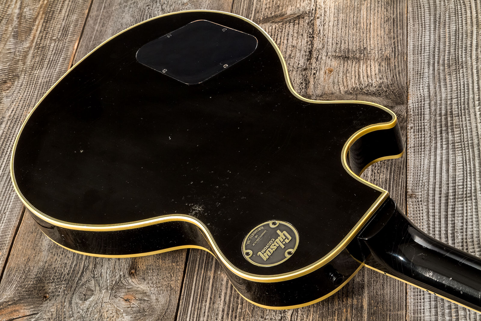 Gibson Custom Shop Kirk Hammett Les Paul Custom 1989 2h Ht Eb #kh28 - Murphy Lab Aged Ebony - Kenmerkende elektrische gitaar - Variation 5
