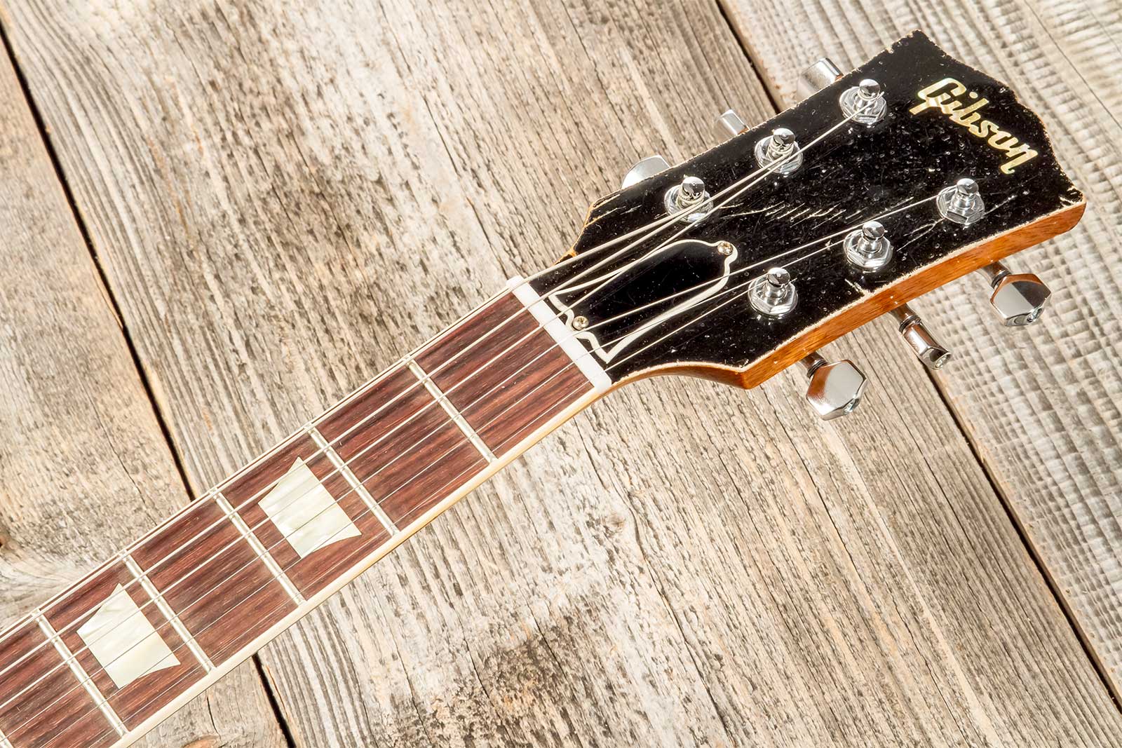 Gibson Custom Shop Kirk Hammett Les Paul Standard Greeny 2h Ht Rw #933631 - Murphy Lab Aged Greeny Burst - Enkel gesneden elektrische gitaar - Variati