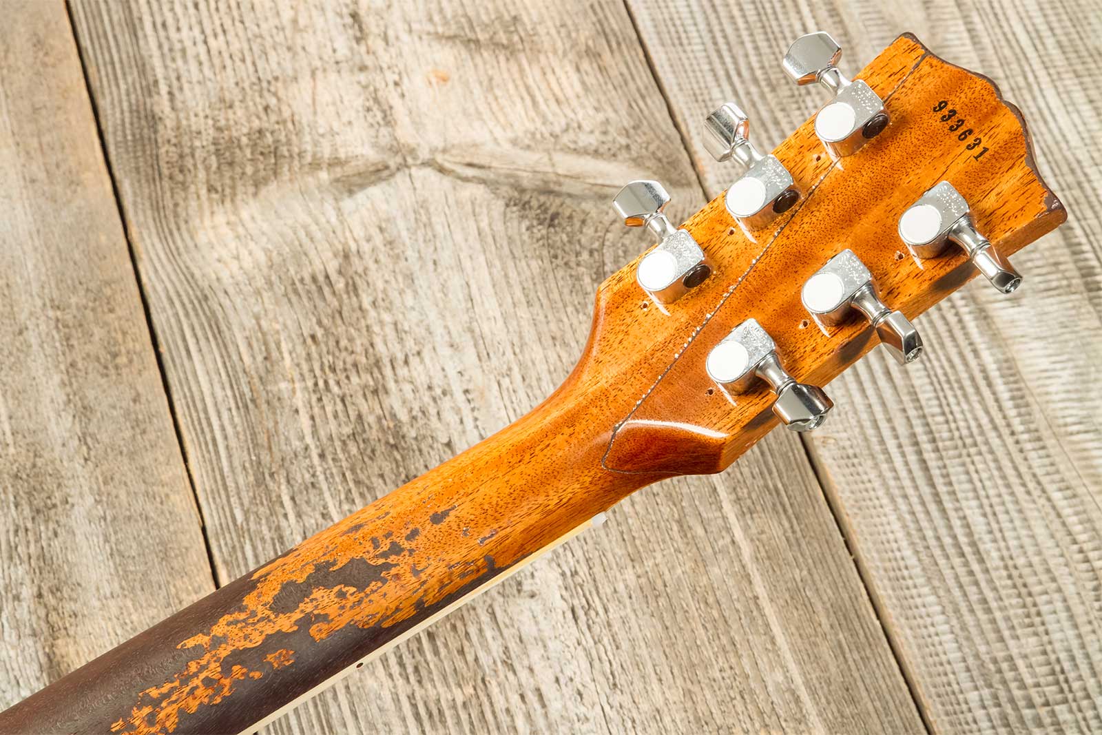 Gibson Custom Shop Kirk Hammett Les Paul Standard Greeny 2h Ht Rw #933631 - Murphy Lab Aged Greeny Burst - Enkel gesneden elektrische gitaar - Variati
