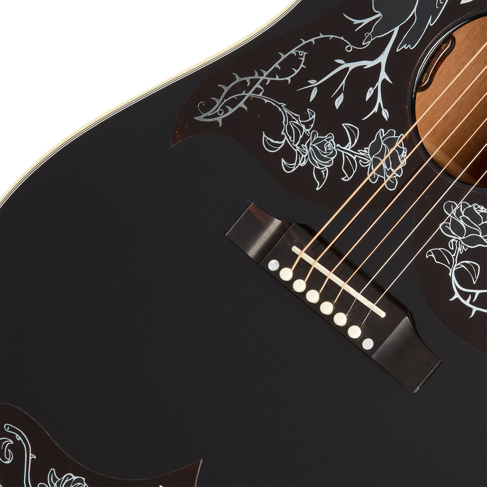 Gibson Custom Shop Kirk Hammett Raven Ltd Signature Epicea Acajou Eb - Emb 28/10 - Ebony - Folk gitaar - Variation 3