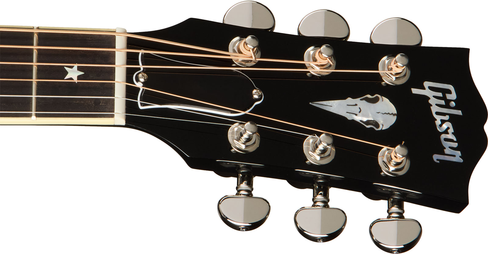 Gibson Custom Shop Kirk Hammett Raven Ltd Signature Epicea Acajou Eb - Emb 28/10 - Ebony - Folk gitaar - Variation 4