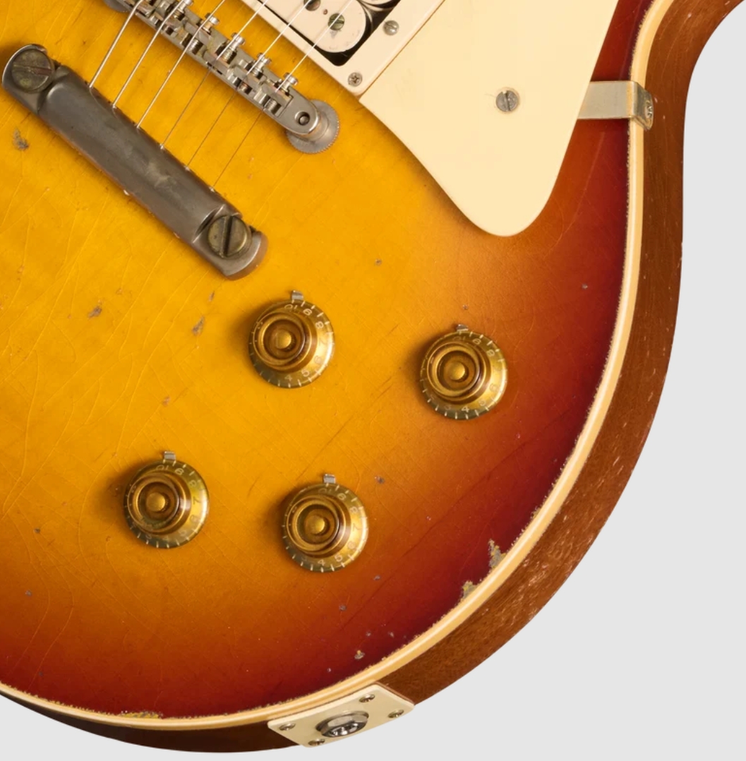 Gibson Custom Shop Les Paul 1957 Reissue Le Ltd 2h Ht Rw - Murphy Lab Ultra Heavy Aged Refin Burst - Single cut gitaar - Variation 2