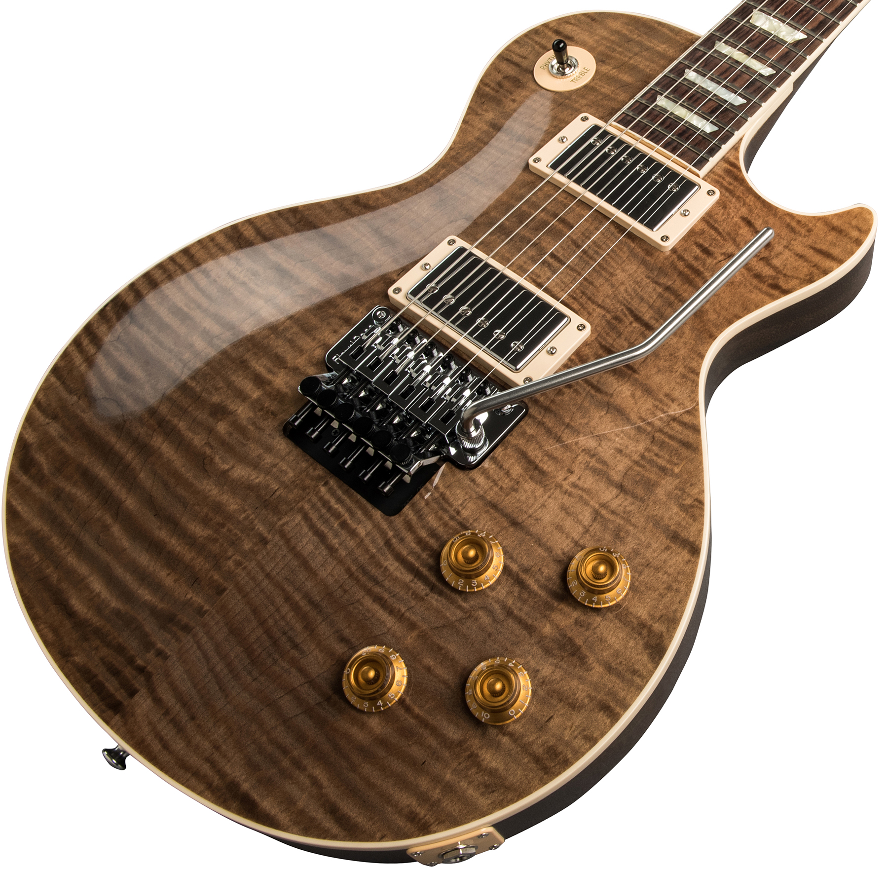 Gibson Custom Shop Les Paul Axcess Standard Figured Floyd Rose 2019 2h Fr Rw - Gloss Dc Rust - Enkel gesneden elektrische gitaar - Variation 3