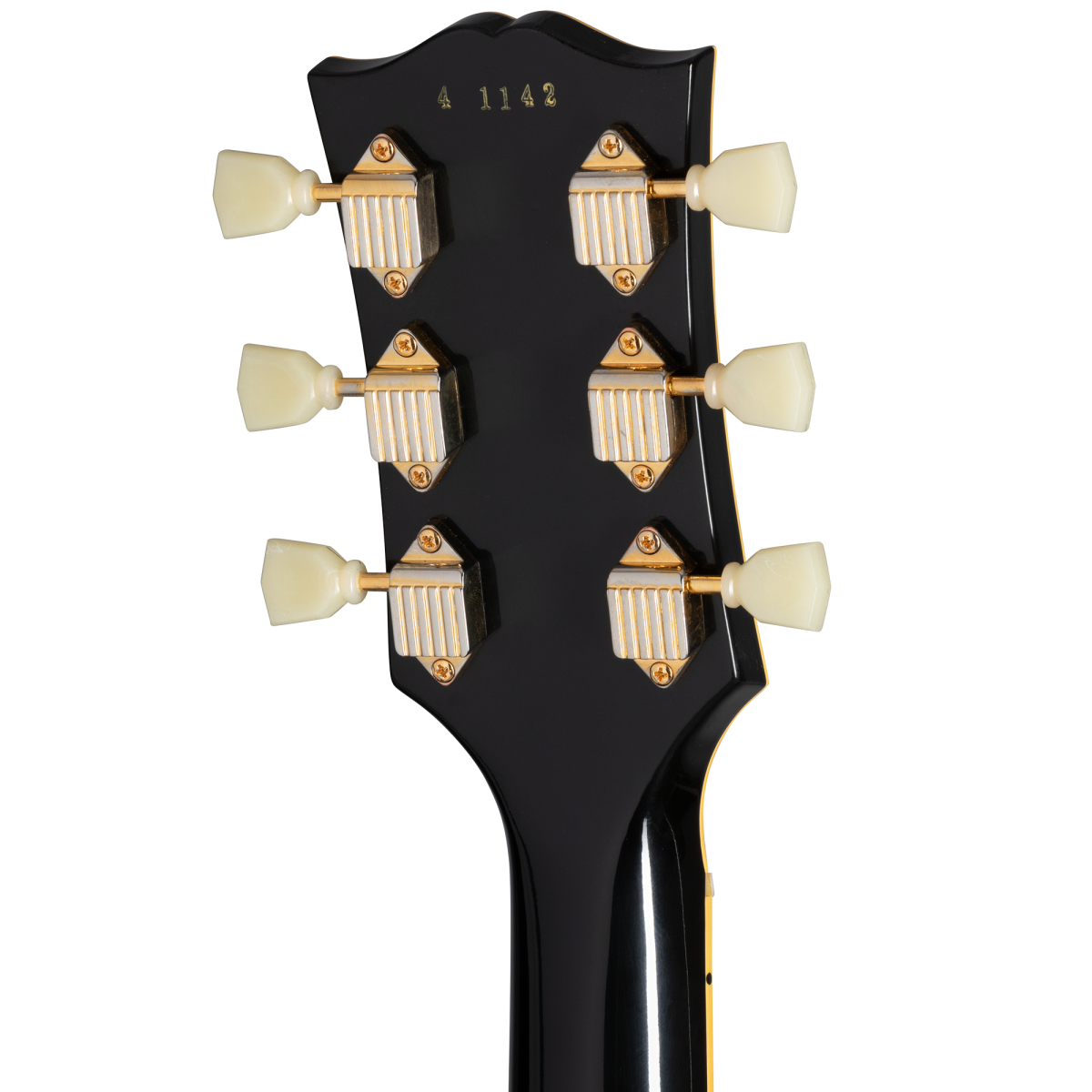 Gibson Custom Shop Les Paul Custom 1954 Black Beauty 2h Ht Rw - Vos Ebony - Enkel gesneden elektrische gitaar - Variation 5