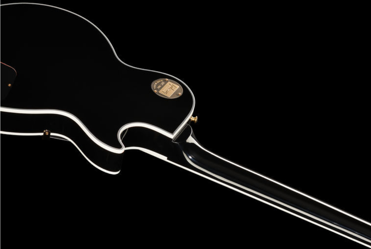 Gibson Custom Shop Les Paul Custom 2019 Lh Gaucher Hh Ht Eb - Ebony - Linkshandige elektrische gitaar - Variation 4