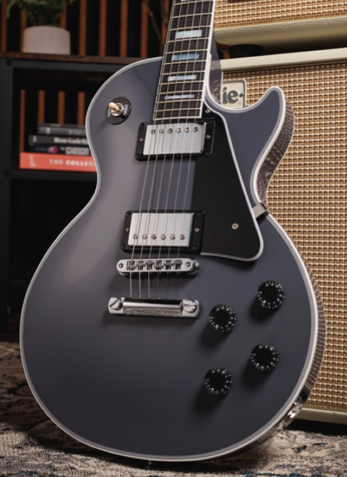 Gibson Custom Shop Les Paul Custom 2h Ht Eb - Arctic Blast - Single cut gitaar - Variation 7