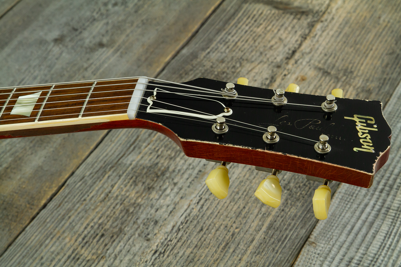 Gibson Custom Shop Les Paul Standard 1958 Reissue 2h Ht Rw #83205 - Murphy Lab Heavy Aged Lemon Burst - Single cut gitaar - Variation 7