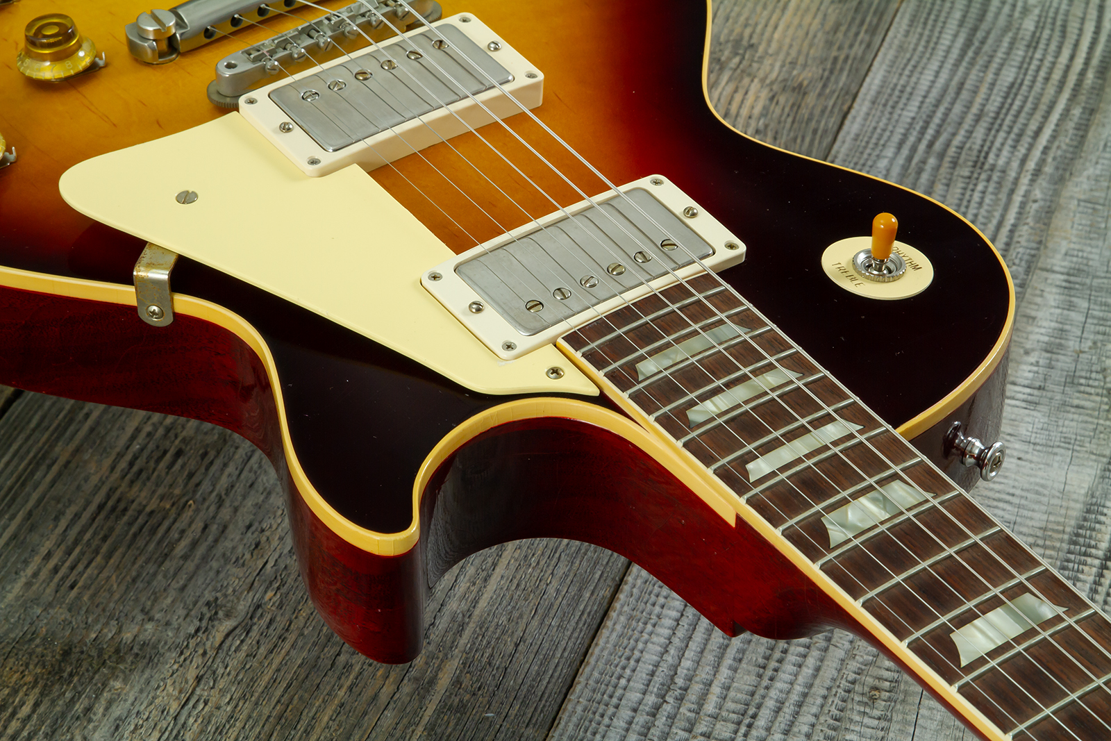 Gibson Custom Shop Les Paul Standard 1958 Reissue 2h Th Rw #831395 - Murphy Lab Ultra Light Aged Bourbon Burst - Single cut gitaar - Variation 4