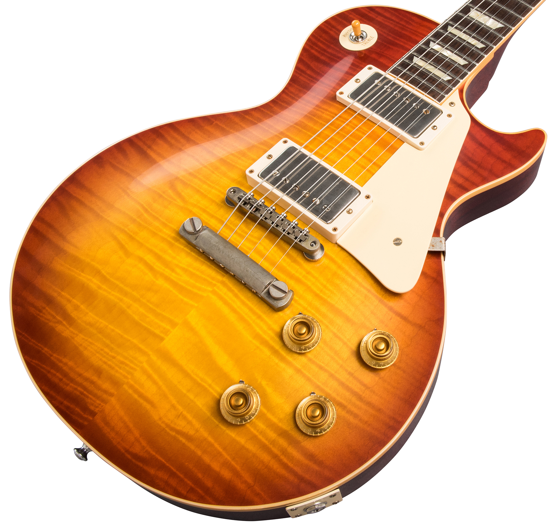 Gibson Custom Shop Les Paul Standard 1959 60th Anniversary Bolivian Rw - Vos Sunrise Teaburst - Enkel gesneden elektrische gitaar - Variation 3