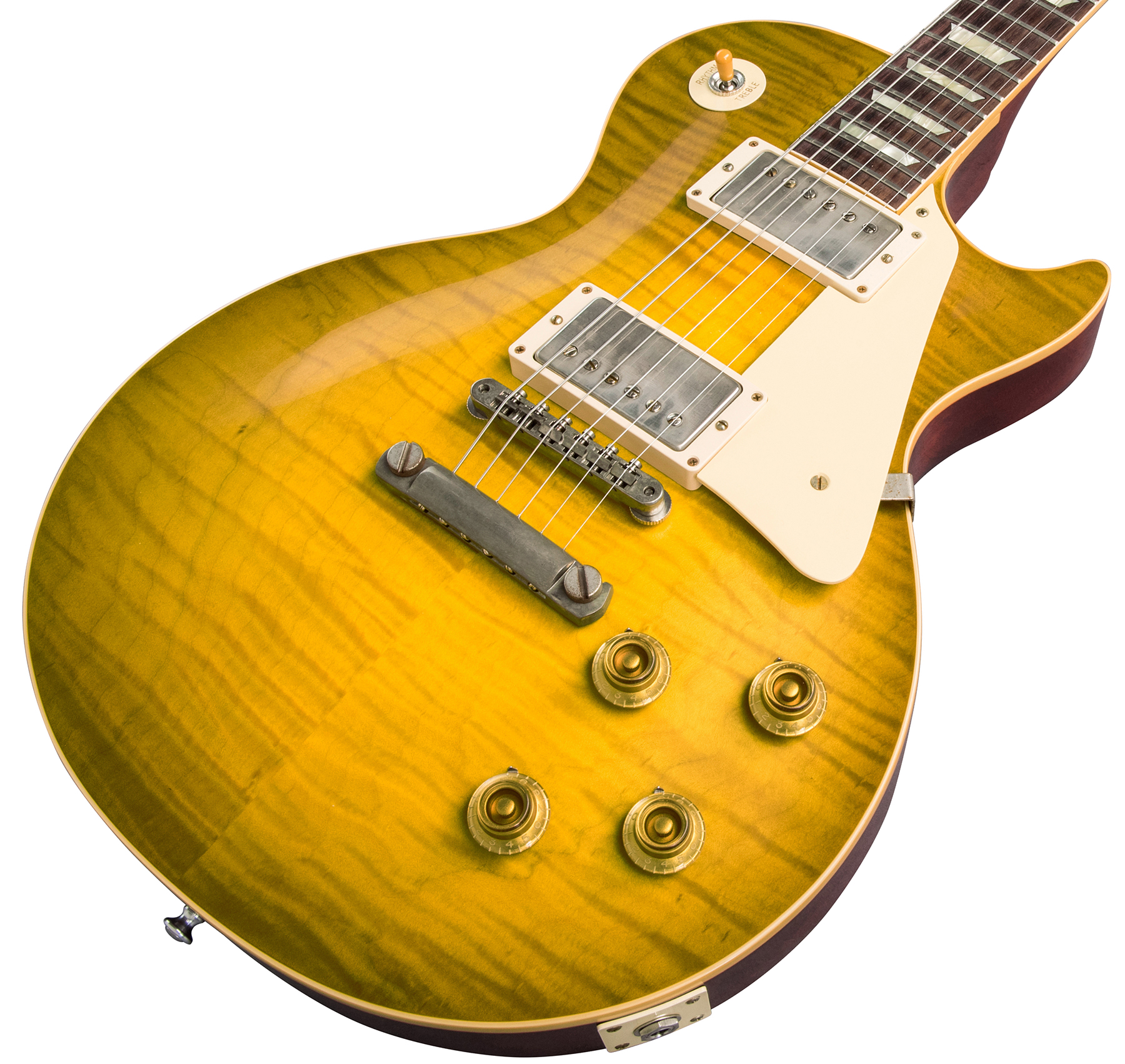 Gibson Custom Shop Les Paul Standard 1959 60th Anniversary Bolivian Rw - Green Lemon Fade - Enkel gesneden elektrische gitaar - Variation 3