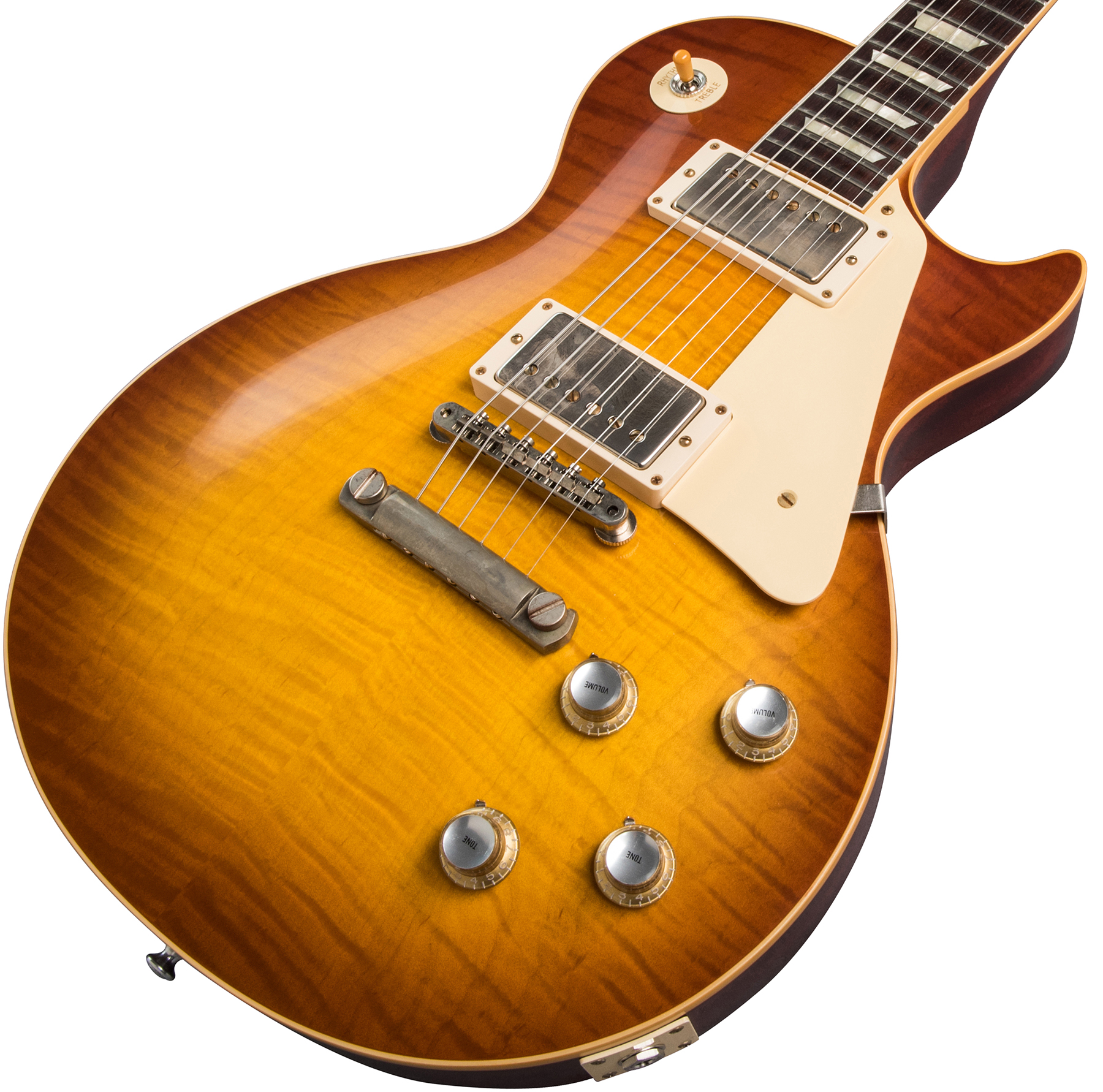 Gibson Custom Shop Les Paul Standard 1960 Reissue 2019 2h Ht Rw - Vos Iced Tea Burst - Enkel gesneden elektrische gitaar - Variation 3