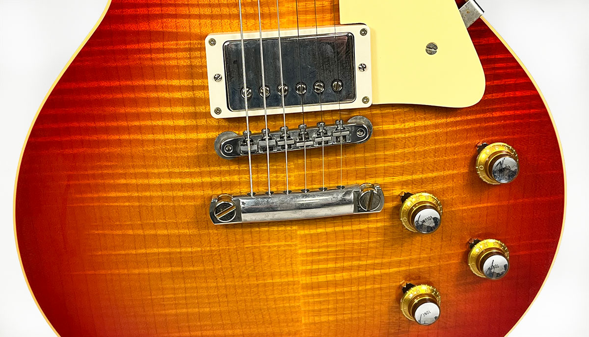 Gibson Custom Shop Les Paul Standard 1960 Reissue 2h Ht Rw #03222 - Vos Tangerine Burst - Enkel gesneden elektrische gitaar - Variation 6
