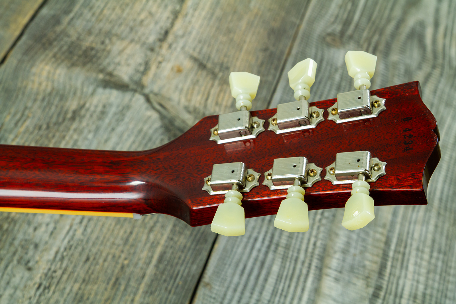 Gibson Custom Shop Les Paul Standard 1960 Reissue 2h Ht Rw #04234 - Vos Tangerine Burst - Single cut gitaar - Variation 14