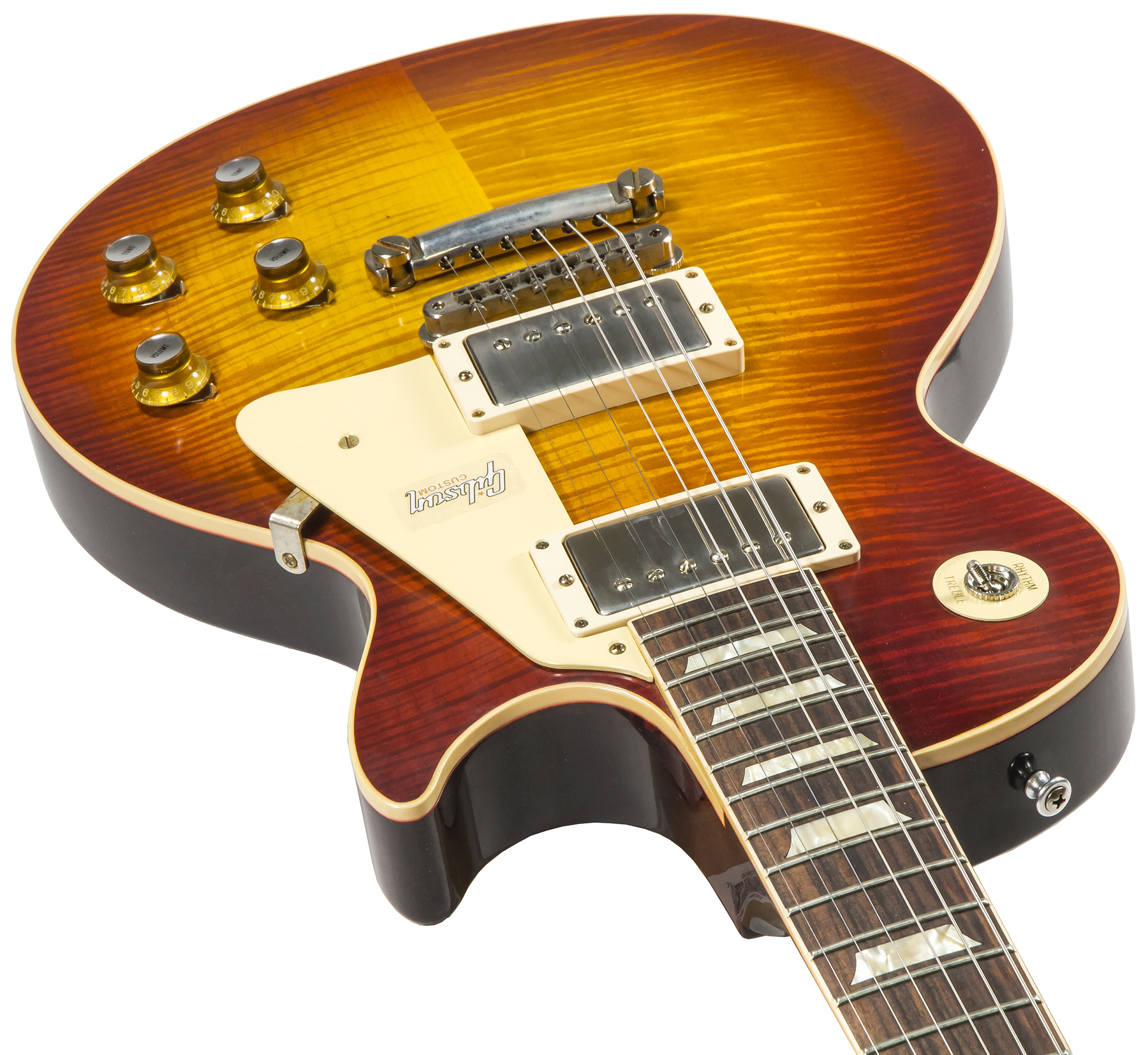 Gibson Custom Shop Les Paul Standard 1960 V2 60th Anniversary 2h Ht Rw - Vos Tomato Soup Burst - Enkel gesneden elektrische gitaar - Variation 1