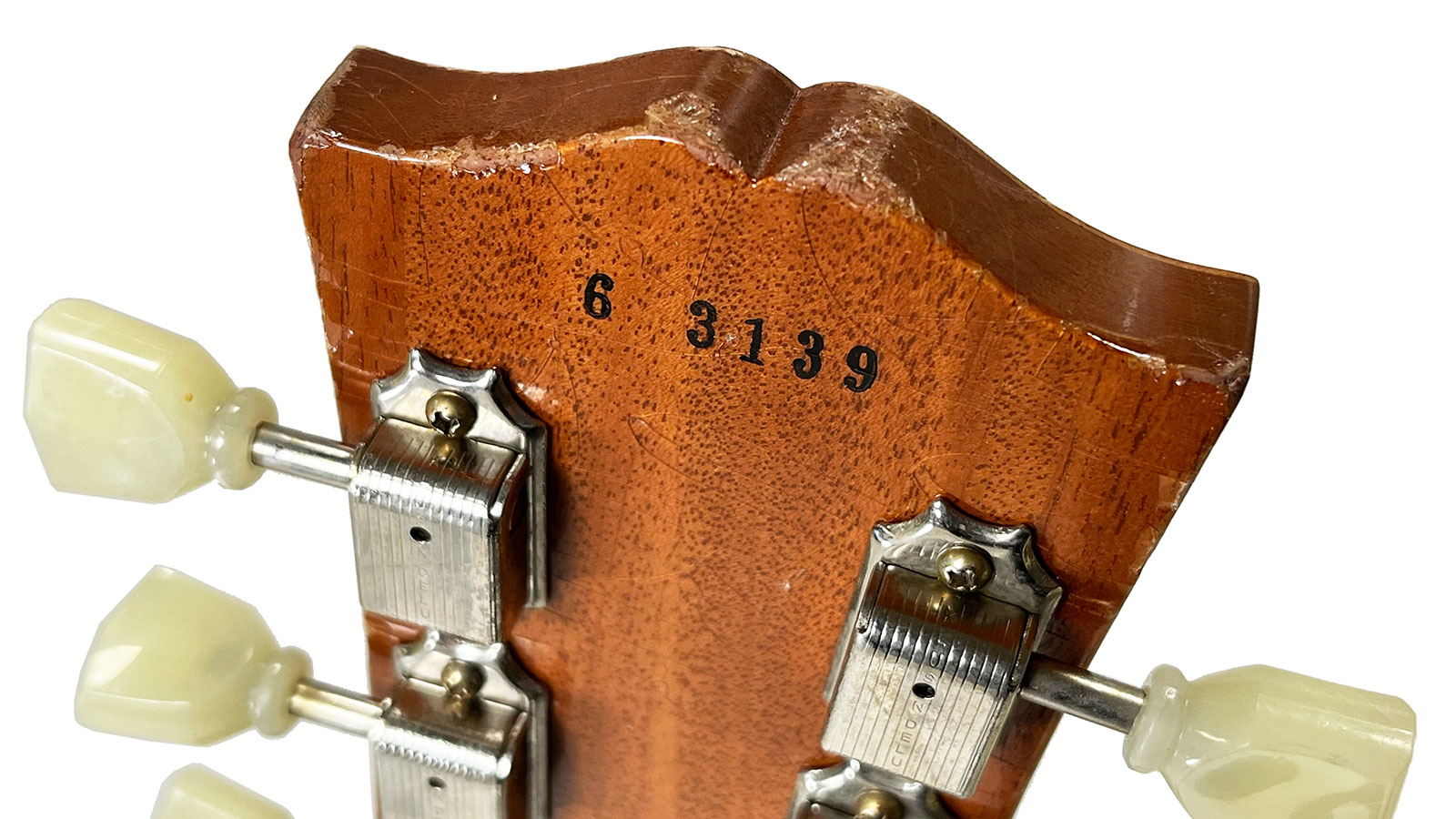 Gibson Custom Shop M2m Les Paul 1956 2h Ht Rw #63139 - Murphy Lab Light Aged Antique Gold - Enkel gesneden elektrische gitaar - Variation 5