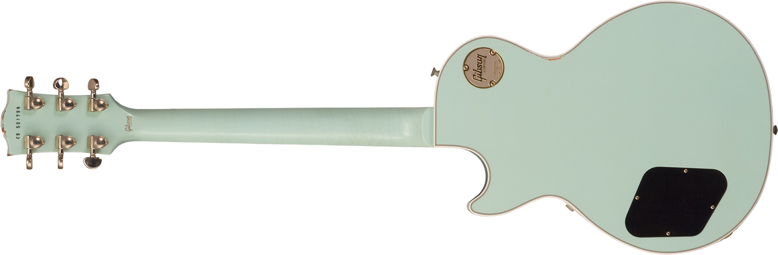 Gibson Custom Shop M2m Les Paul Custom 2h Ht Eb #cs501799 - Murphy Lab Aged Kerry Green - Single cut gitaar - Variation 1