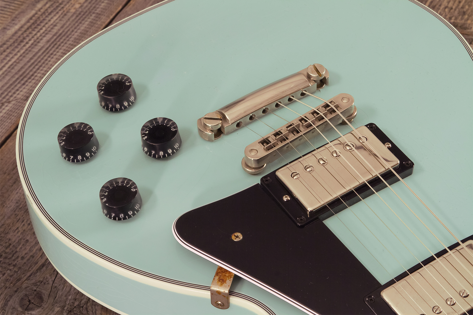 Gibson Custom Shop M2m Les Paul Custom 2h Ht Eb #cs501799 - Murphy Lab Aged Kerry Green - Single cut gitaar - Variation 3