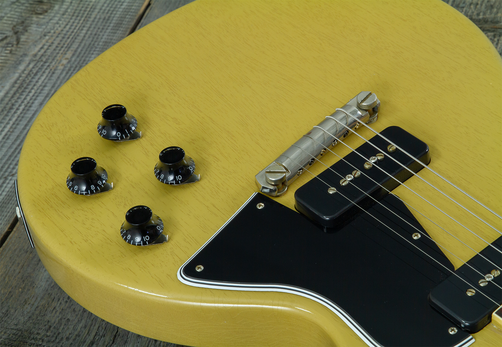 Gibson Custom Shop M2m Les Paul Special 1957 Single Cut Reissue P90 Ht Rw #70554 - Light Aged Tv - Single cut gitaar - Variation 11