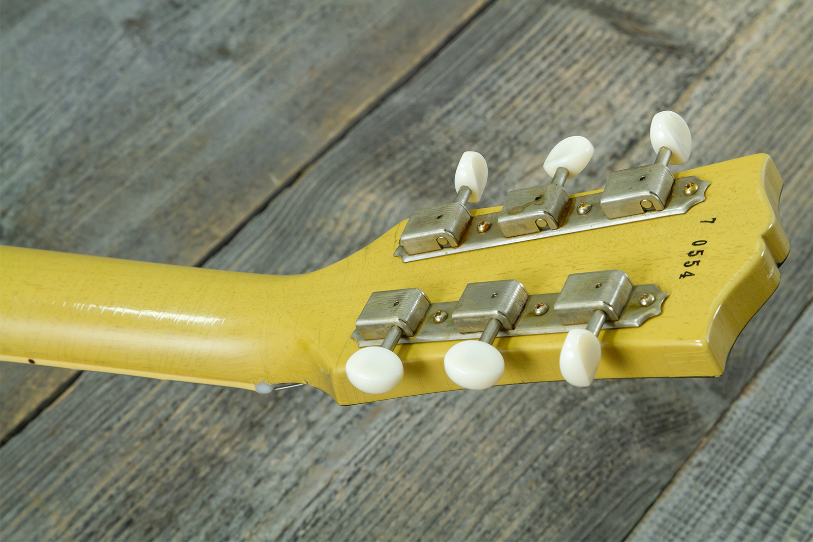 Gibson Custom Shop M2m Les Paul Special 1957 Single Cut Reissue P90 Ht Rw #70554 - Light Aged Tv - Single cut gitaar - Variation 18