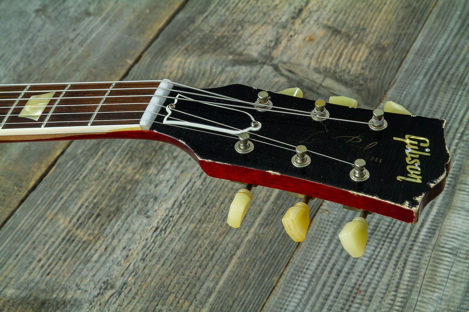 Gibson Custom Shop M2m Les Paul Standard 1958 2h Ht Rw #80780 - Heavy Aged '58 Burst - Single cut gitaar - Variation 15