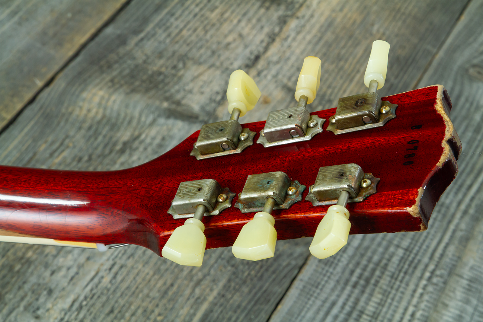 Gibson Custom Shop M2m Les Paul Standard 1958 2h Ht Rw #80780 - Heavy Aged '58 Burst - Single cut gitaar - Variation 20