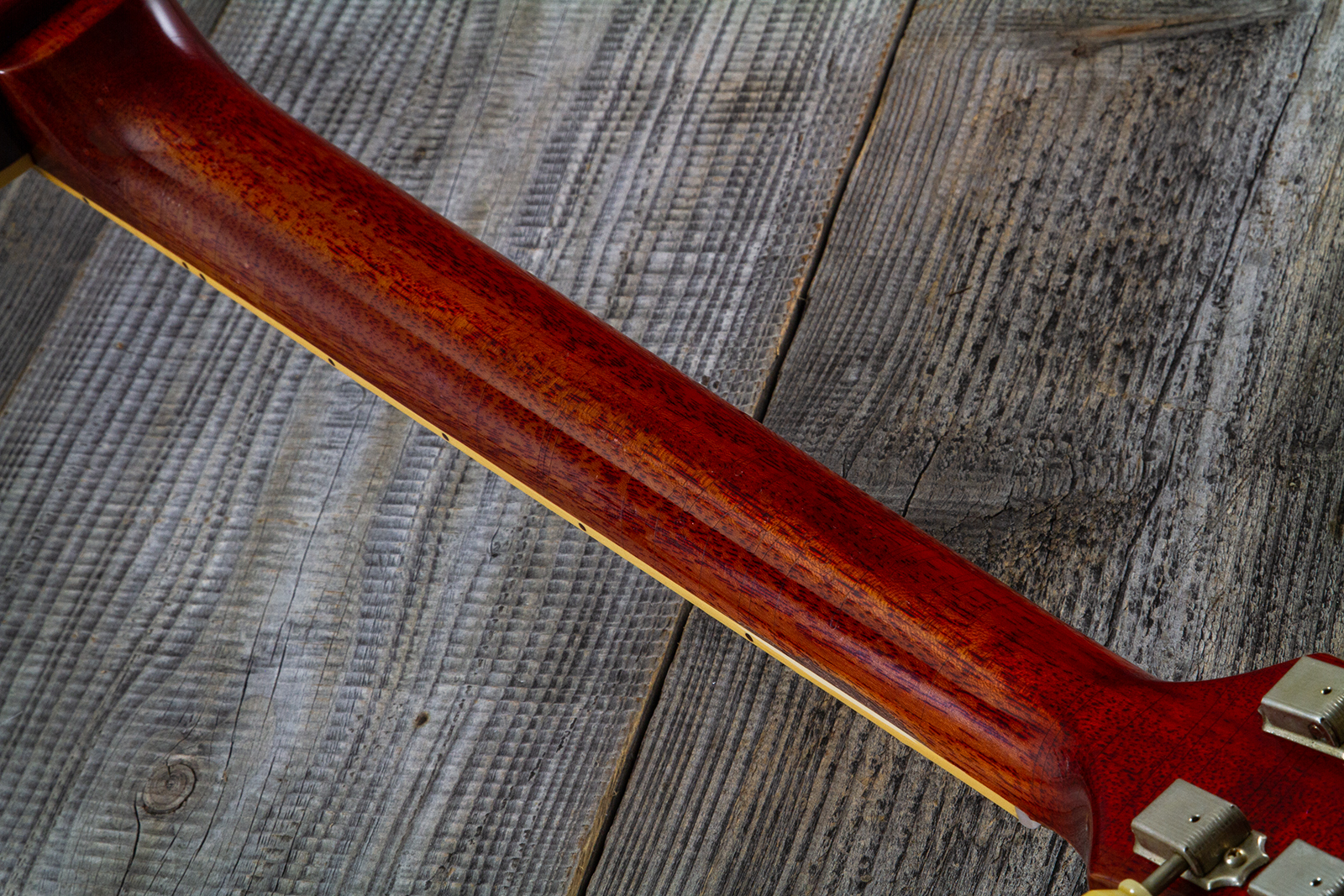 Gibson Custom Shop M2m Les Paul Standard 1958 2h Ht Rw #85546 - Murphy Lab Light Aged Ebony O. Gold - Single cut gitaar - Variation 11