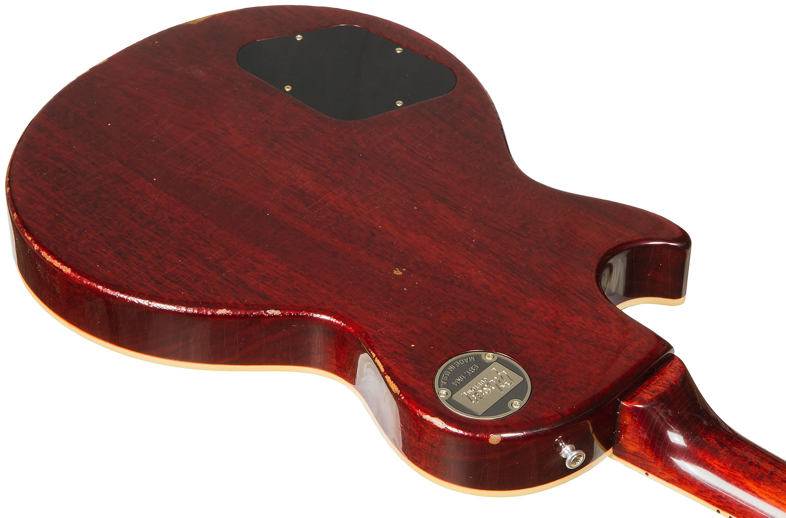 Gibson Custom Shop M2m Les Paul Standard 1958 2h Ht Rw #89889 - Aged Vintage Cherry Burst - Enkel gesneden elektrische gitaar - Variation 3