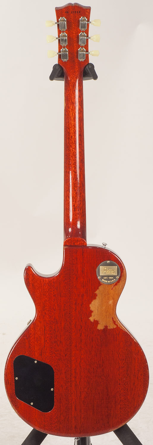 Gibson Custom Shop M2m Les Paul Standard 1958 2h Ht Rw #r862322 - Aged Bourbon Burst - Enkel gesneden elektrische gitaar - Variation 1