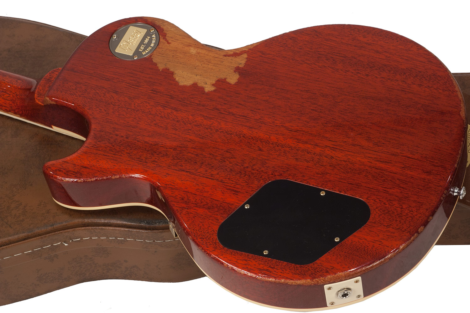 Gibson Custom Shop M2m Les Paul Standard 1958 2h Ht Rw #r862322 - Aged Bourbon Burst - Enkel gesneden elektrische gitaar - Variation 5