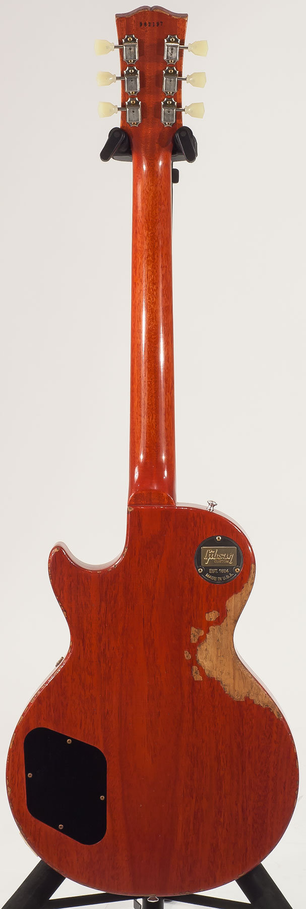 Gibson Custom Shop M2m Les Paul Standard 1959 2h Ht Rw #982197 - Heavy Aged Iced Tea - Enkel gesneden elektrische gitaar - Variation 1
