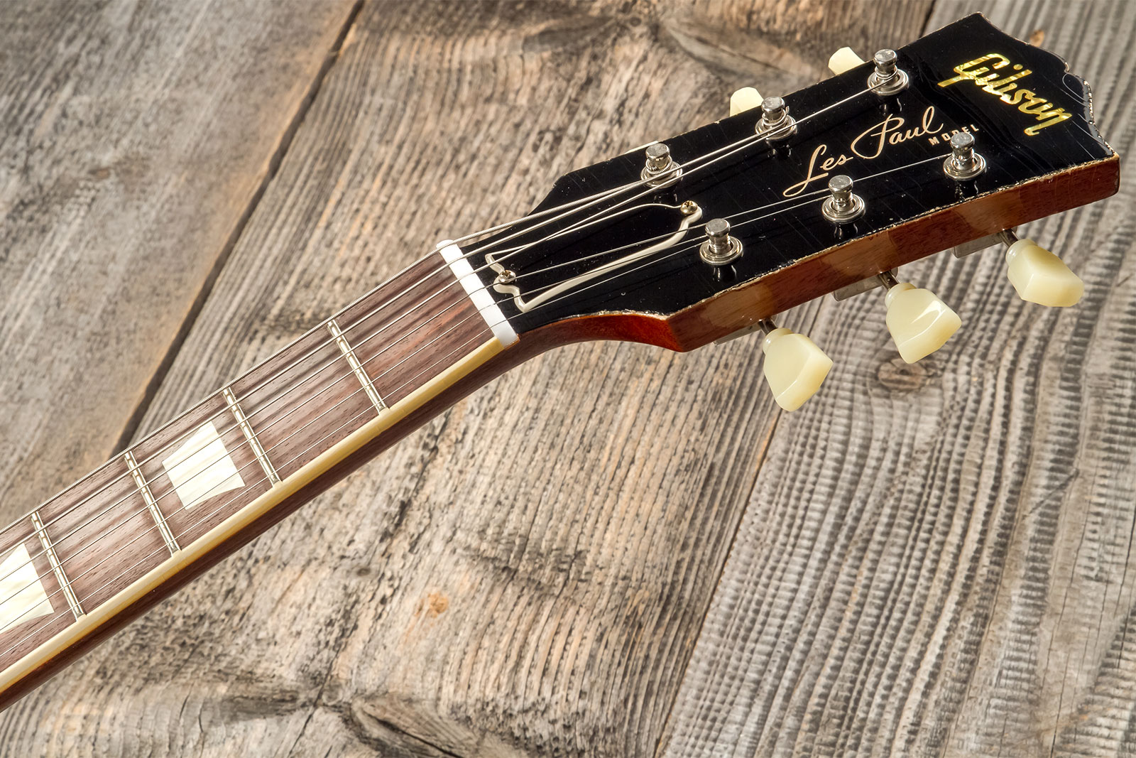Gibson Custom Shop M2m Les Paul Standard 1959 Reissue 2h Ht Rw #932149 - Murphy Lab Light Aged Green Lemon Burst - Enkel gesneden elektrische gitaar -