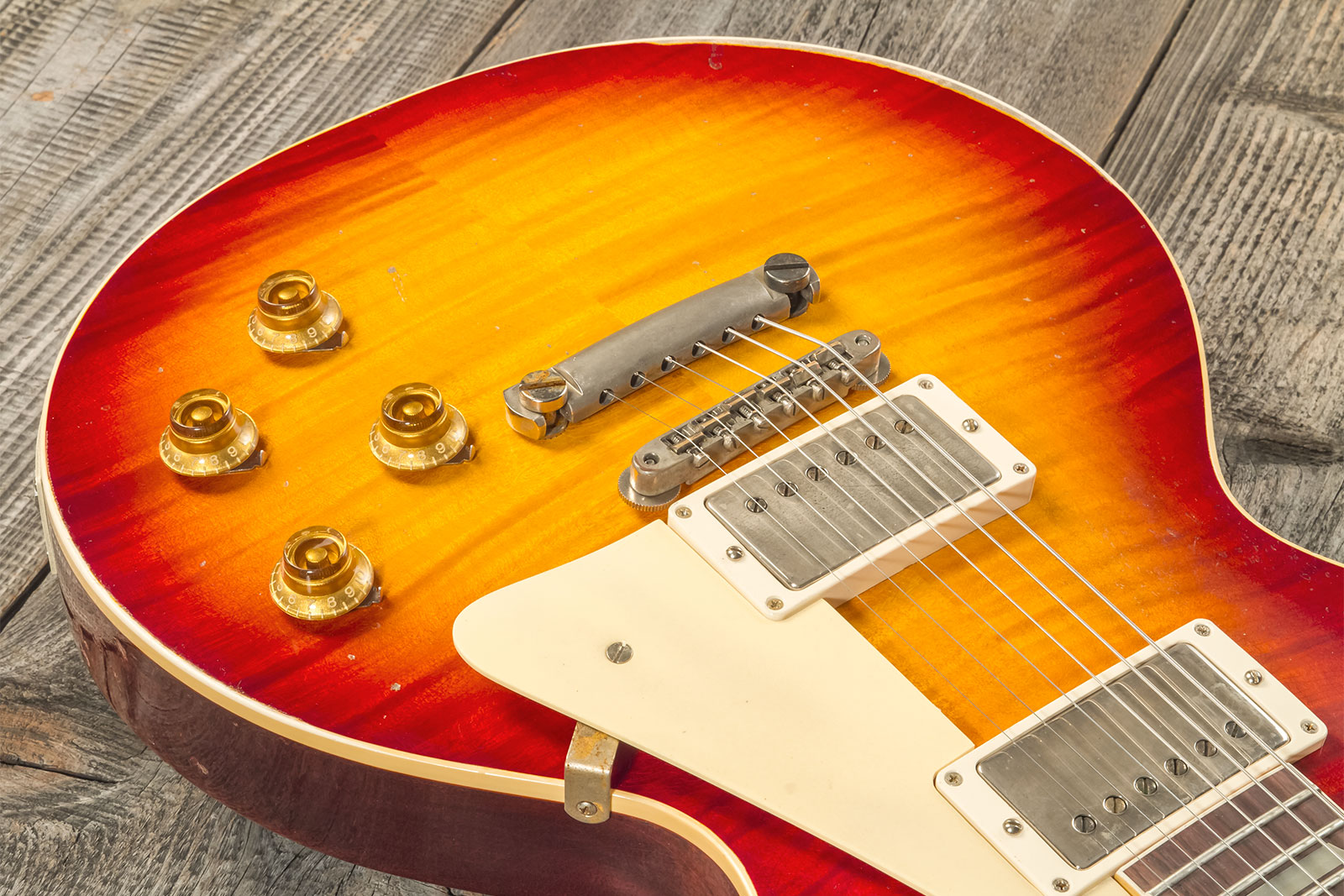 Gibson Custom Shop M2m Les Paul Standard 1959 Reissue 2h Ht Rw #934231 - Murphy Lab Heavy Aged Factory Burst - Enkel gesneden elektrische gitaar - Var